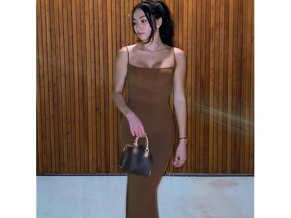 Woxlica Women (L) Casual Lounge Slip Long Dress