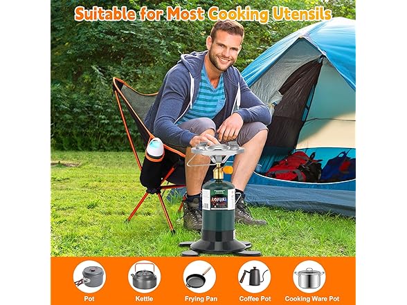 LOFUKI Portable Propane Stove for Camping