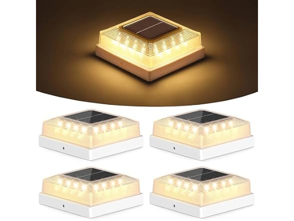 Brightever B0FXLRC2D5 Solar Post Cap Light Outdoor