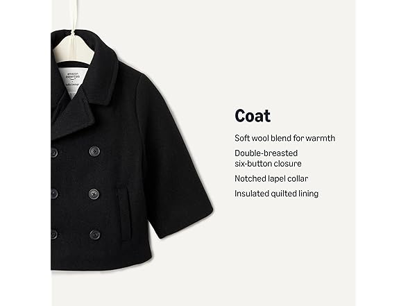 Baby Double Breasted Coat | Your Color Choice