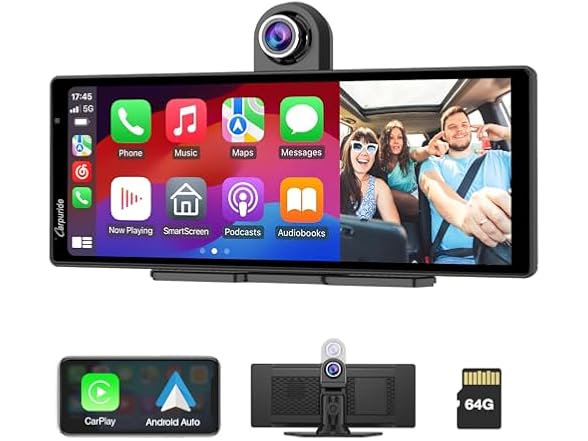 9.3" CarPlay Screen w/ 2.5K Dash Cam