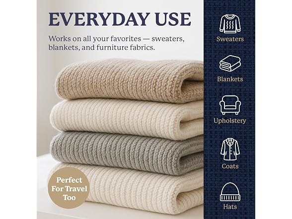 Farberware Fabric Shaver & Lint Roller Set, Small, Portable