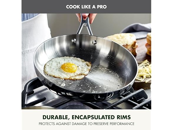 GreenPan Valencia Pro Tri-Ply Stainless Steel 9 Piece Cookware Set