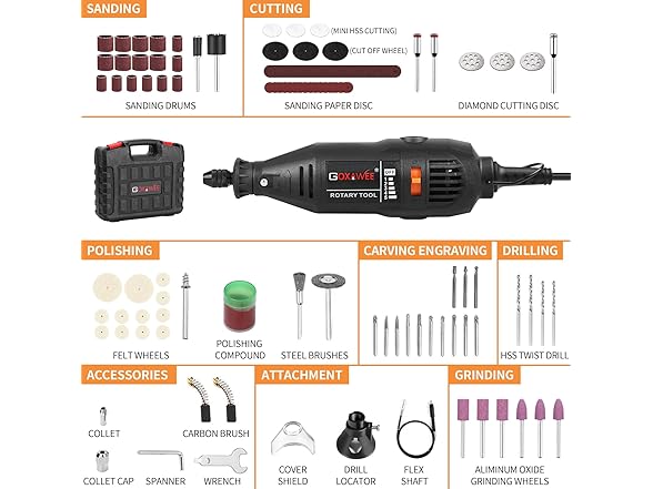 GOXAWEE Rotary Tool Kit