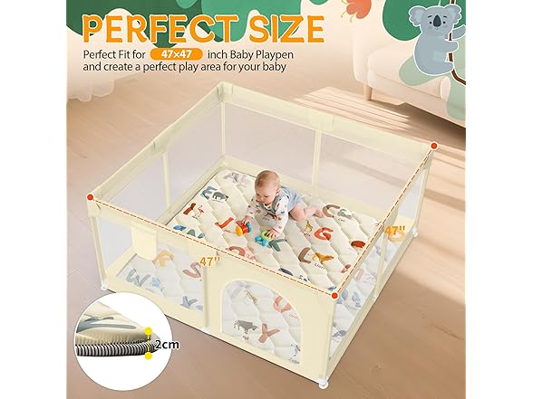OMZER Baby Play Mats for Floor