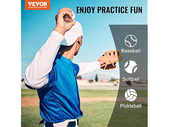 9 Hole Baseball Net, 21"x29" Softball Baseball