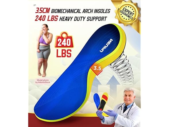 NEUPU Plantar Fasciitis Relief Insoles