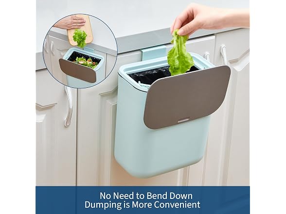 Compost Bin Kitchen for Countertop Green