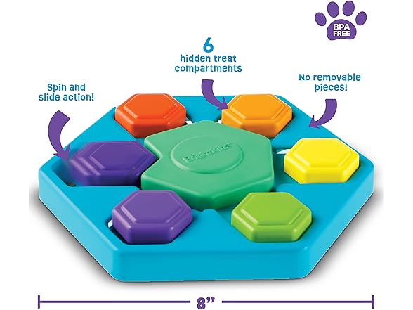 Brightkins Spin & Seek Hexagon Treat Puzzle