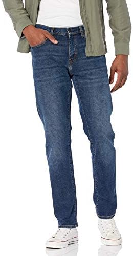 Amazon Essentials Men's Athletic-Fit Stretch Jeans - Dark Blue Vintage, 29W x 28L