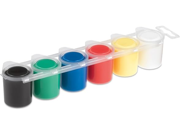 PRiMO Premium Tempera Paint Pot Set, 6-Color Classic