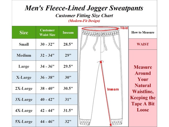 Men's 3PK Fleece-Lined Classic Joggers