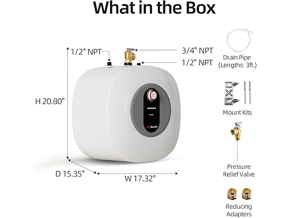 8.0 Gallon Mini Tank Water Heater