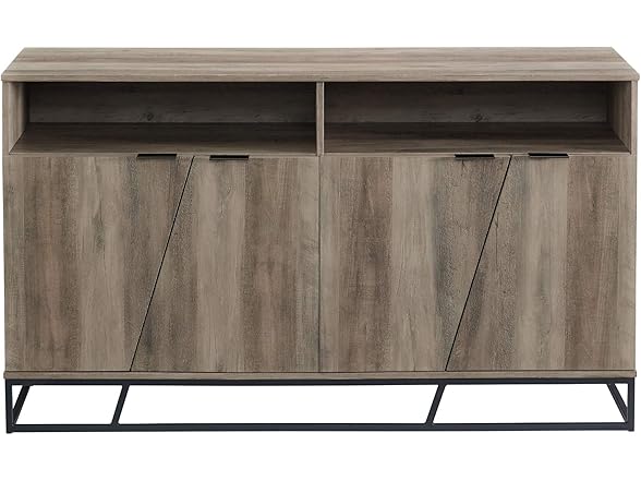 Walker Edison Angled Door Cabinet-Sidebo