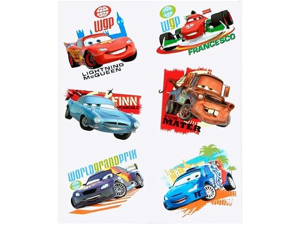 Hallmark Disney Cars 2 Party Temporary Tattoos