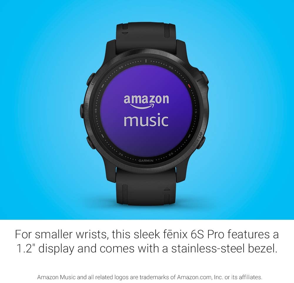 Garmin fenix 6S Pro, Premium Multisport GPS Watch - Black (Open Box) - Gallery 11