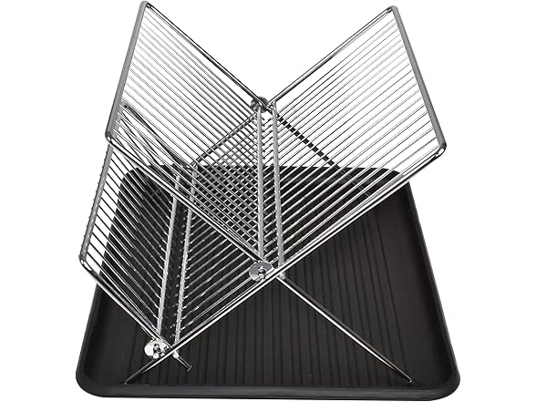 Smart Design Folding Dish Drainer Rack