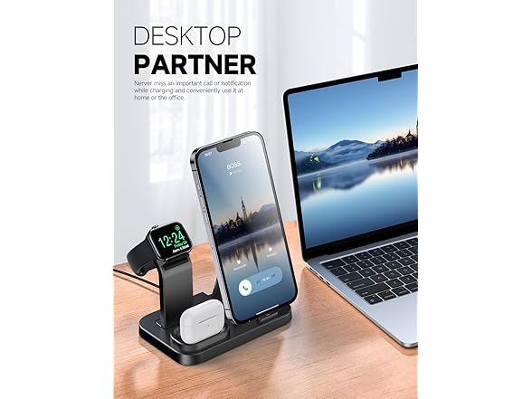 RJR 3 in 1 Wireless Charging Station