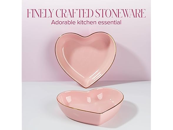 Paris Hilton 2-Piece Heart Dish Set,Pink