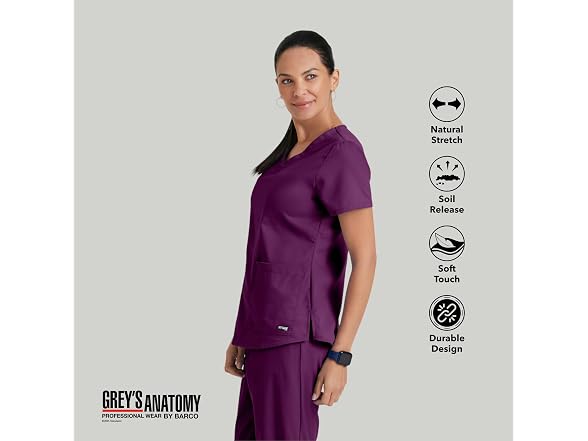 Barco Women (M) Grey's Anatomy Classic Aubrey Top
