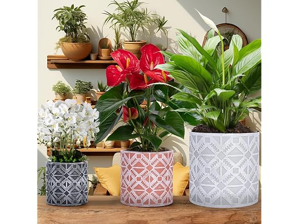 lokeisna Plant Pots, Set of 3