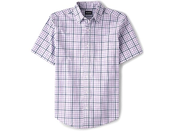 Childrens Place Mens Button Down Purple (M)