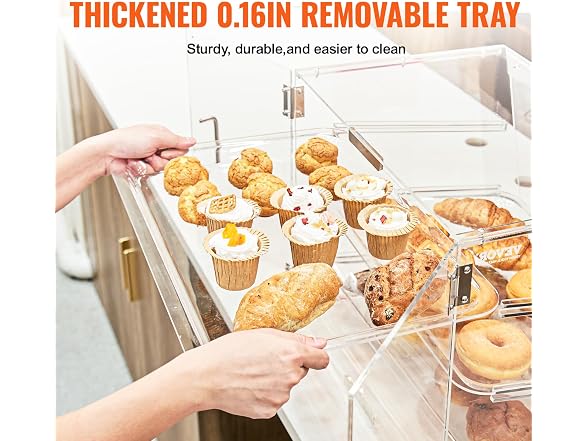 Pastry Display Case, 2-Tier Commercial