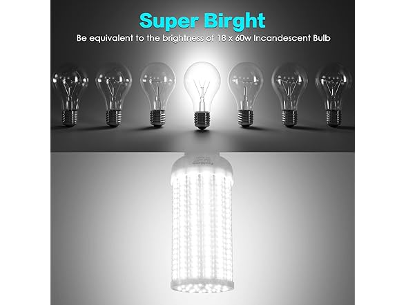 FanNicoo E39 LED Corn Light Bulb 500W Equivalent 60W