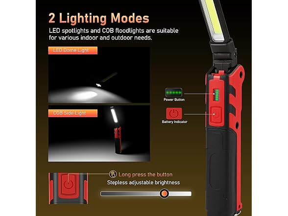 WINDFIRE CON-127 Rechargeable Magnetic COB Work Light