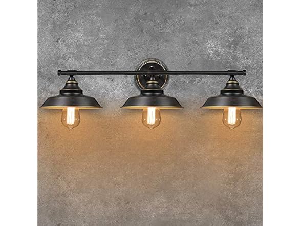 BesLowe 3-Light Vanity Light Fixture, Bronze