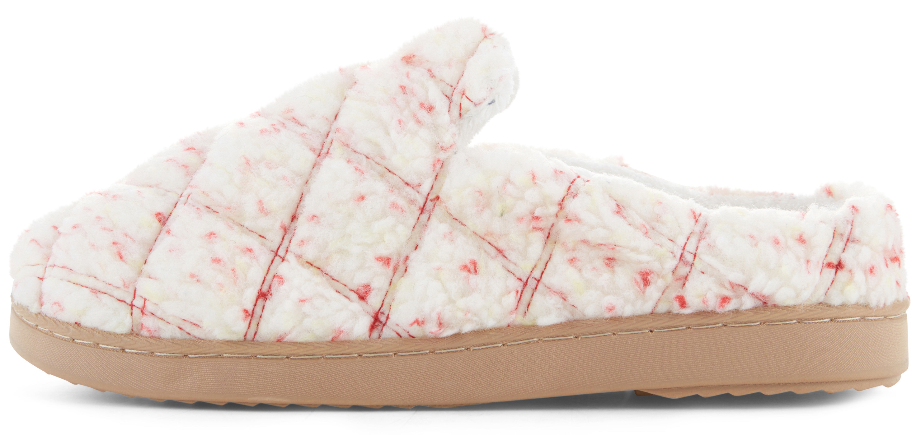 Floopi Womens Sherpa Fur Quilted Slippers - Gallery 16