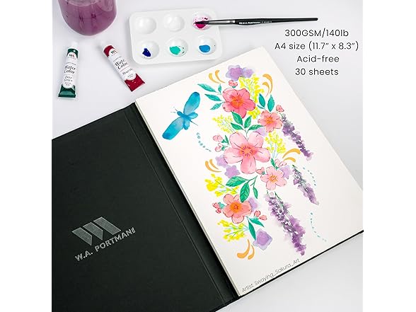 A4 Cold Press Watercolor Paper Block