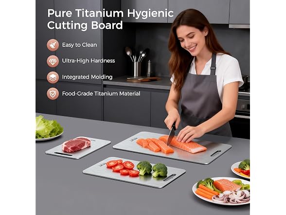 Titanium Cutting Board 3-Piece Set