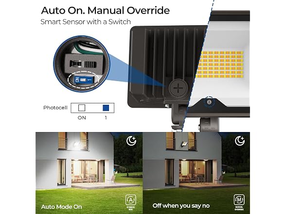 CINOTON 55W Flood Light 3CCT 1 PACK