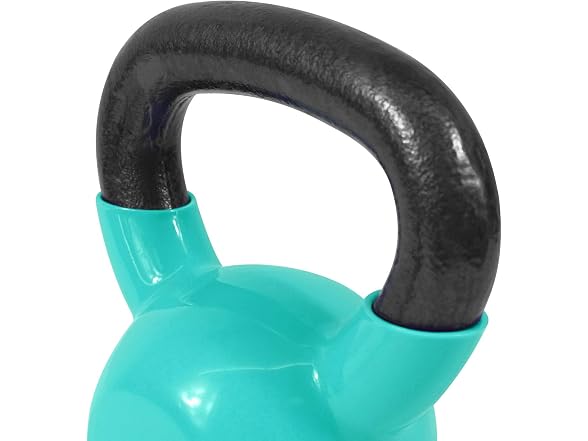 Yes4All Kettlebell, Vinyl Coated Cast Iron Kettlebell Set 5, 10 & 15lbs
