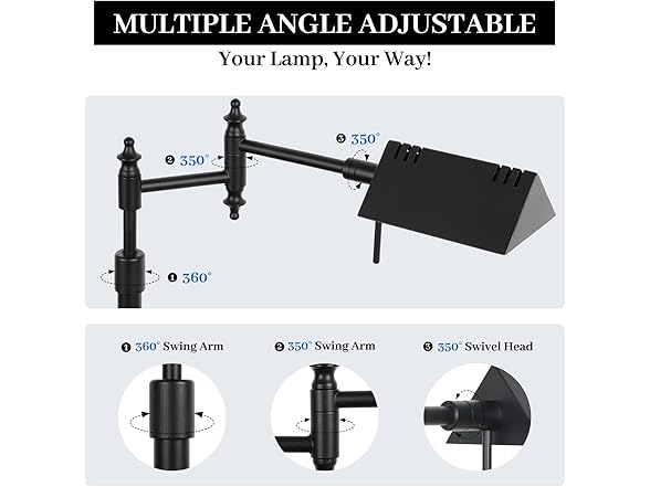 Bairth Dimmable Pharmacy Floor Lamp