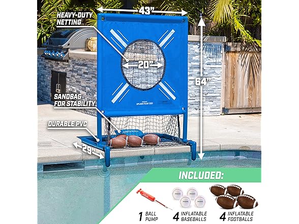 GoSports Splash Pass PRO Pool Football Game