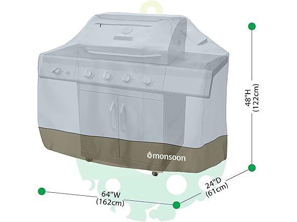 Monsoon [monsoon] BBQ Grill Cover Waterproof Bar