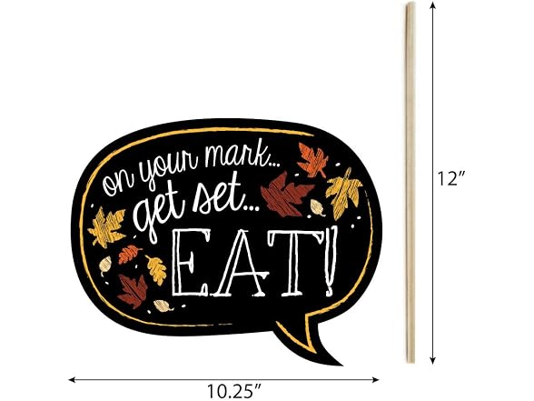 Big Dot of Happiness Funny Give Thanks - Piece