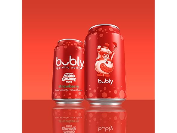 8PK bubly Sparkling Water, The Super Mario Galaxy