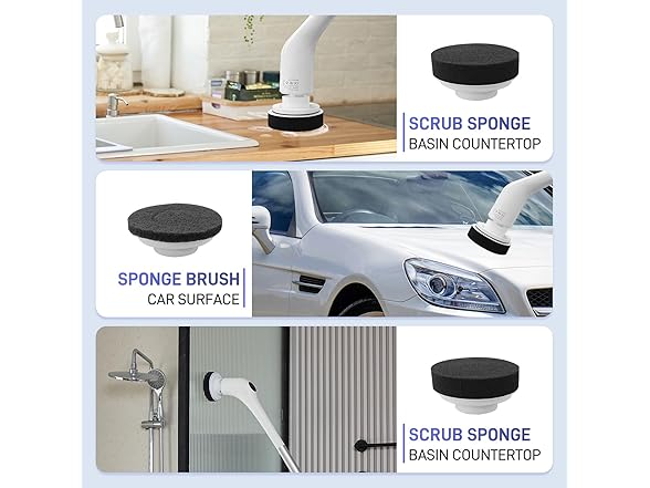 FUNCCUBE Electric Spin Scrubber for Bath