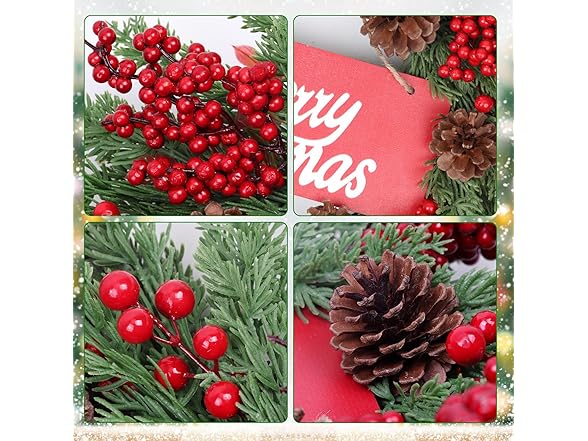 TISEMENT Christmas Wreaths for Front Door