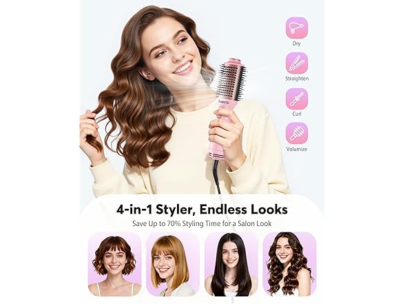 Mini Hair Dryer Brush