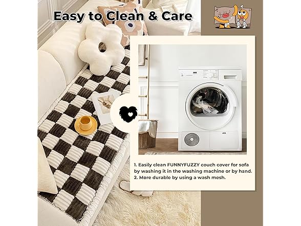 FUNNY FUZZY Pet Couch Covers