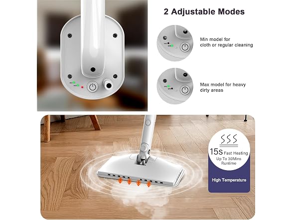ACHTFACH 1200W Rotated Steam Cleaner