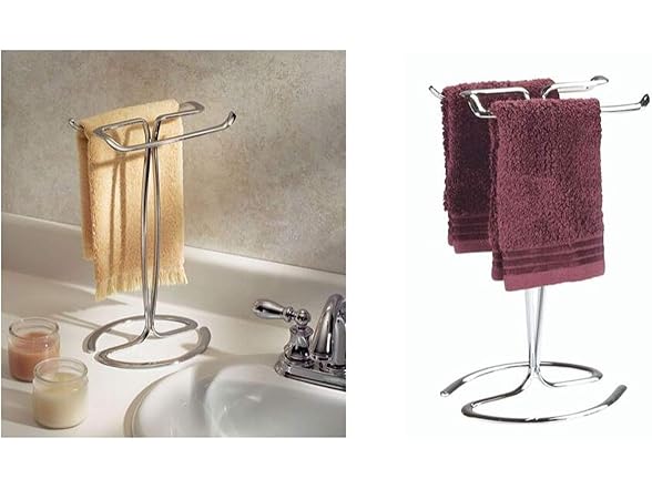 iDesign Metal Hand Towel Rack, The Axis