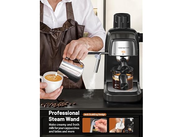 KEENSTAR 3.5 Bar 4-Cup Espresso Maker