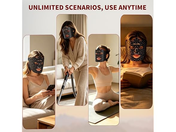 Red Light Face Mask, 7 Light Modes