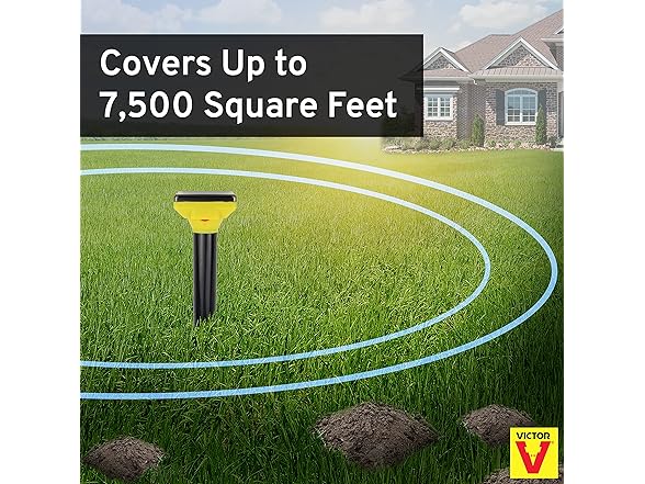 Victor M9014 Solar Powered Sonic Spike- Mole Deterrent