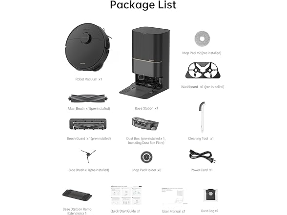 DREAME X40 Ultra Robotic Vacuum and Mop VARIES